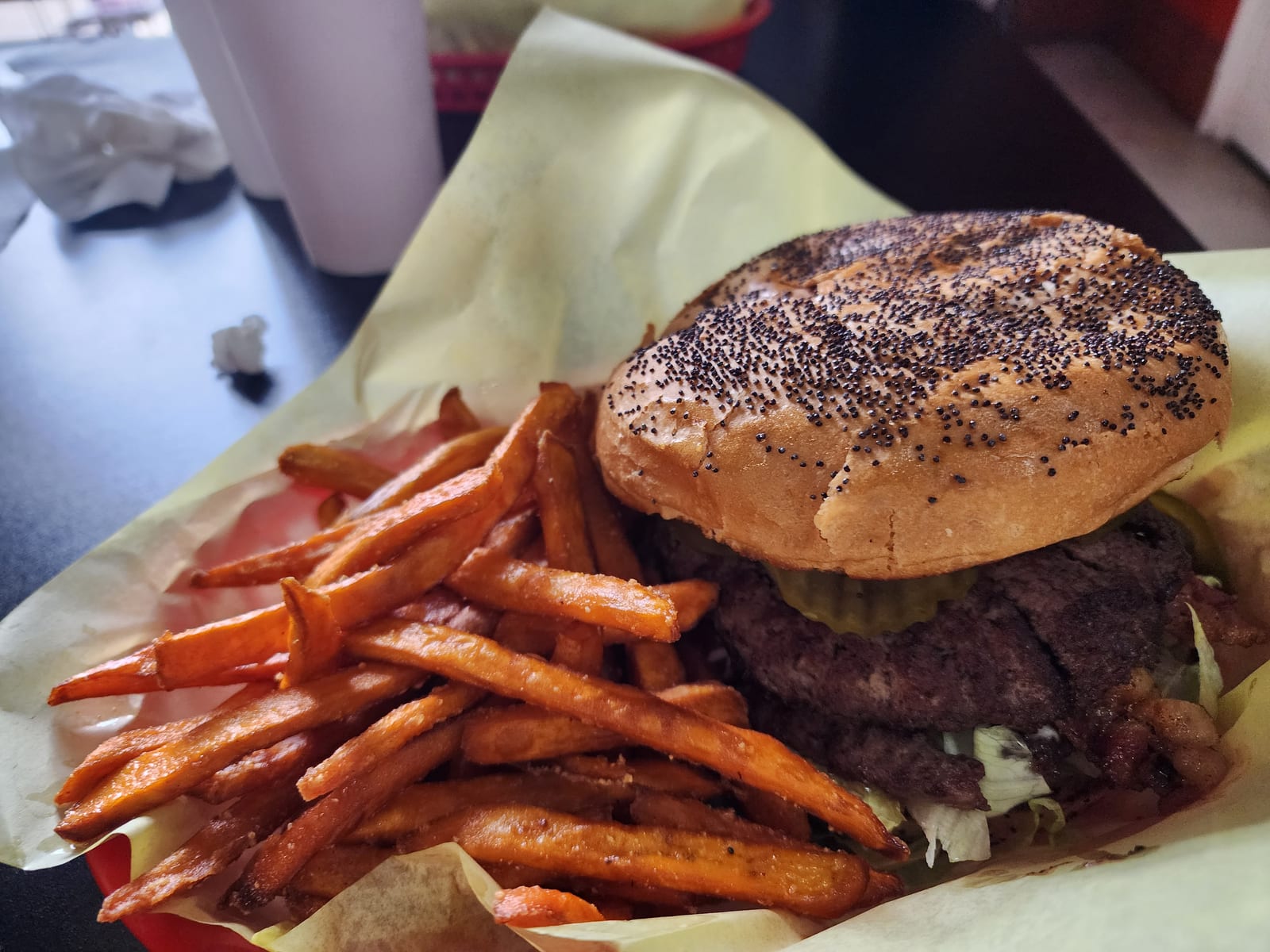 Flaming Burger