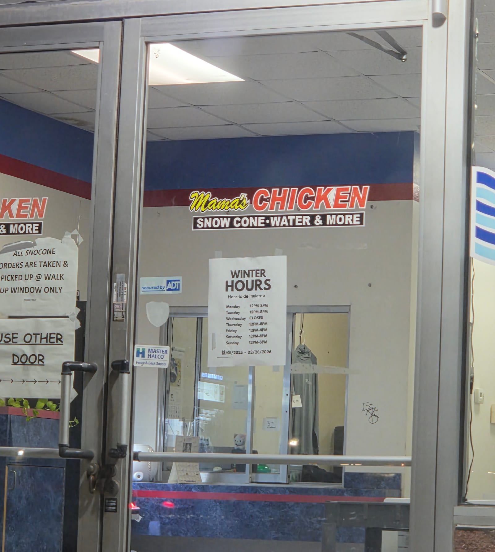 Mama's Chicken and Snocones