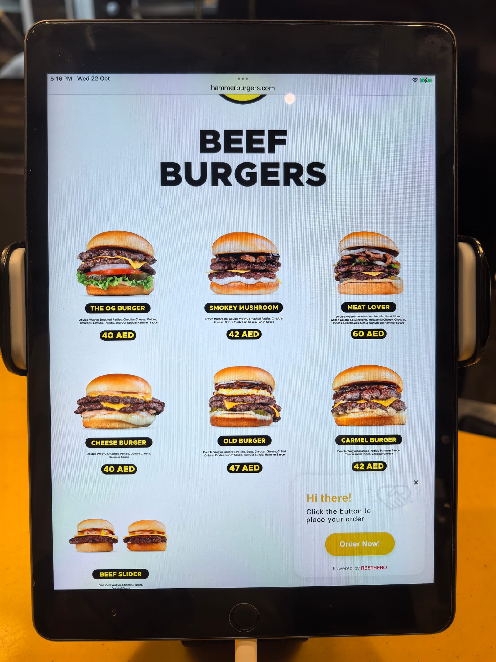 Hammer Burgers | The Market Island Dubai Festival City