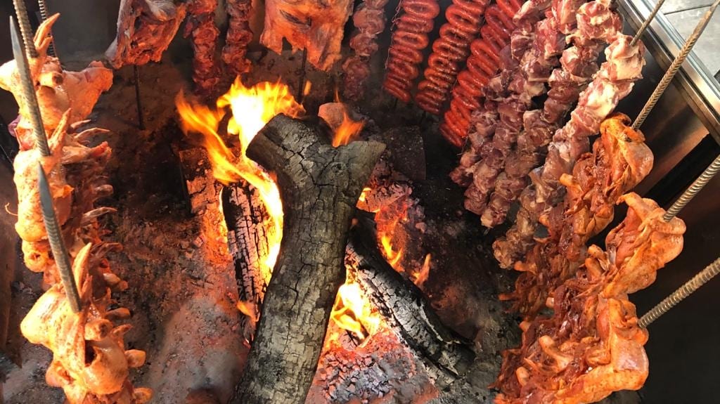 Steak Lamb Carne A la Leña
