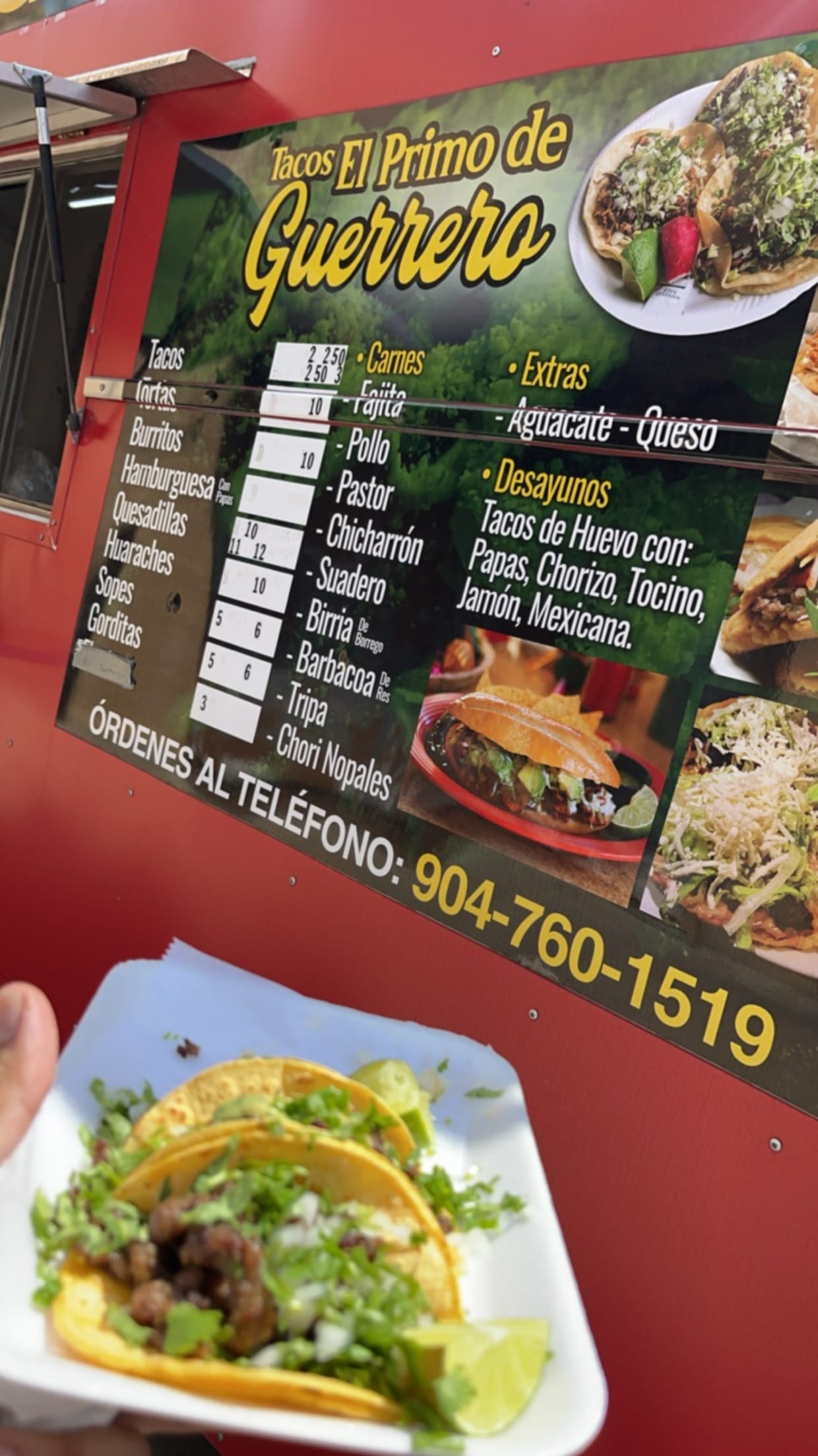 Tacos El Primo De Guerrero (Food Truck)