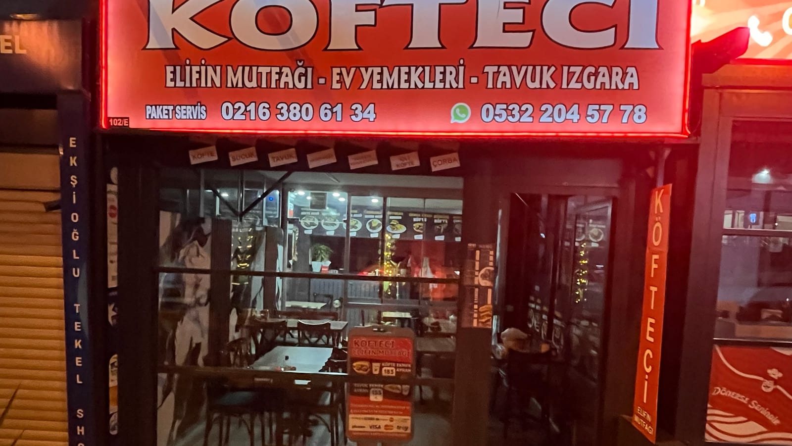 Köfteci Elifin Mutfağı Hamburger Tavuk Sucuk Ev Yemekleri