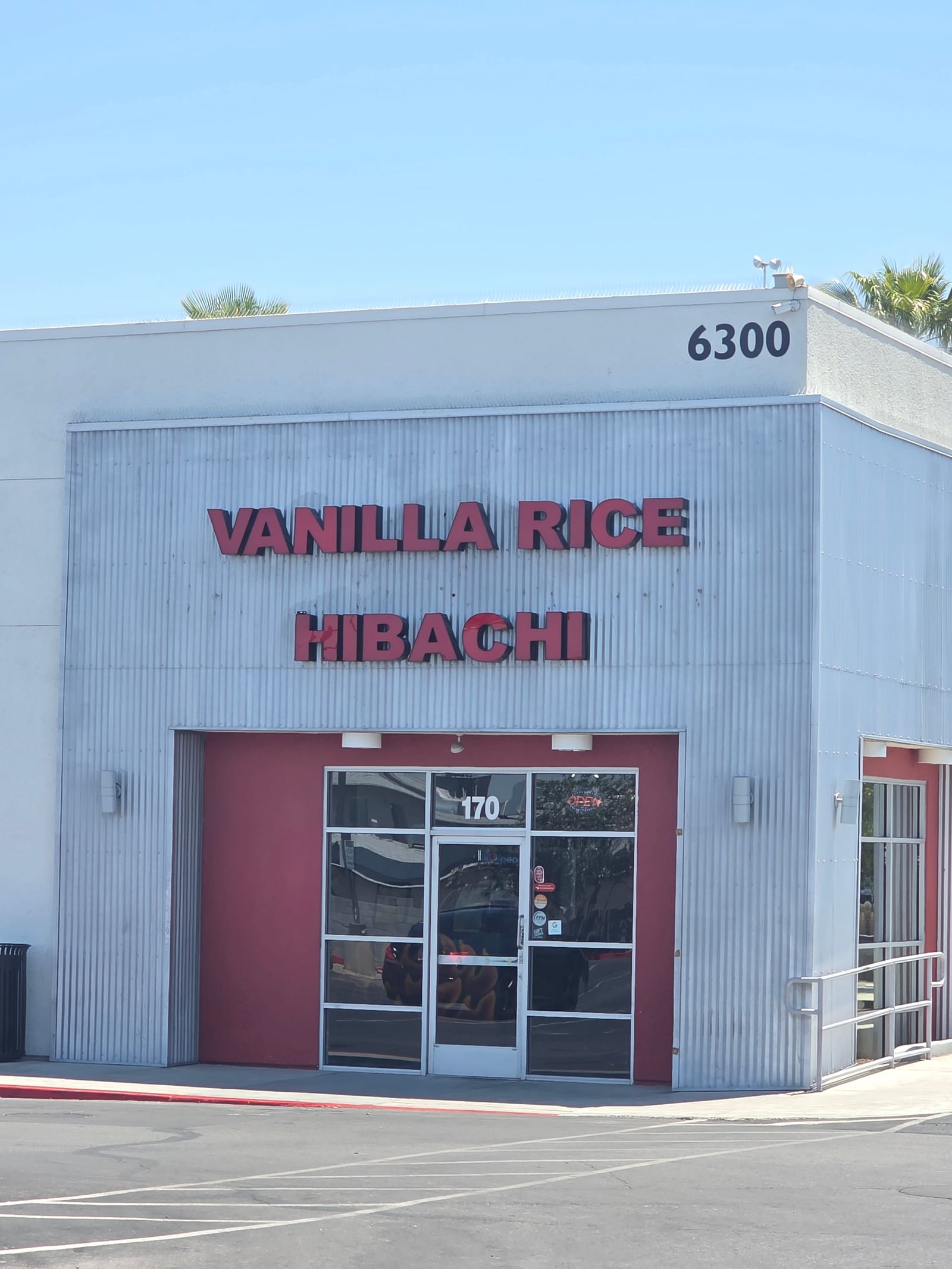 Vanilla Rice Hibachi