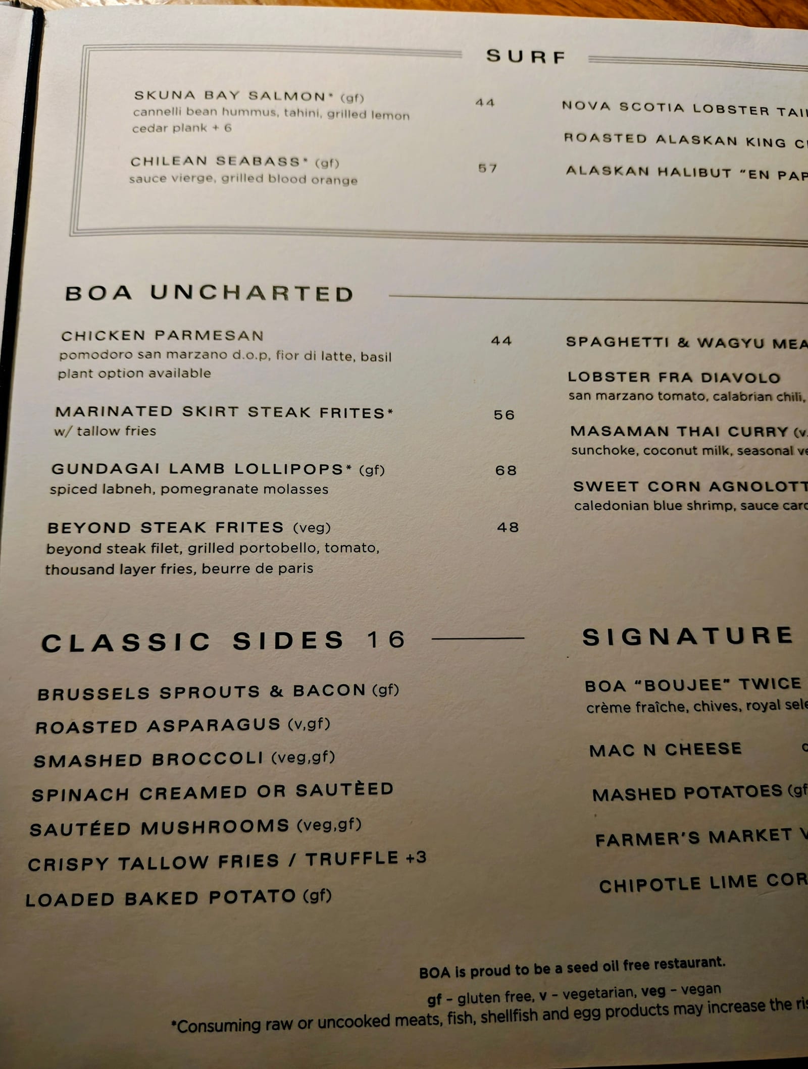 BOA Steakhouse Manhattan Beach