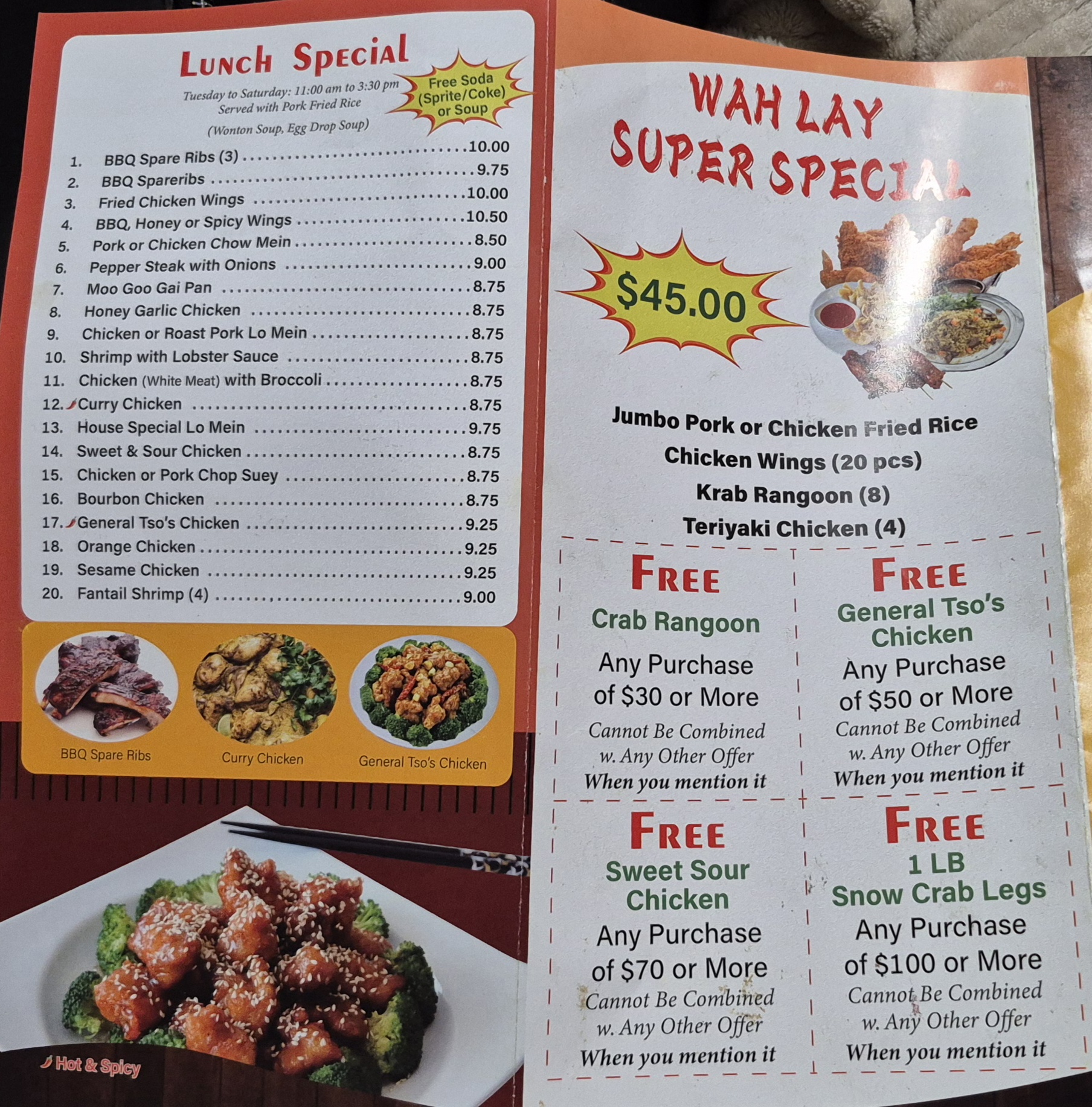 Wah Lay Chinese Take Out Restaurant