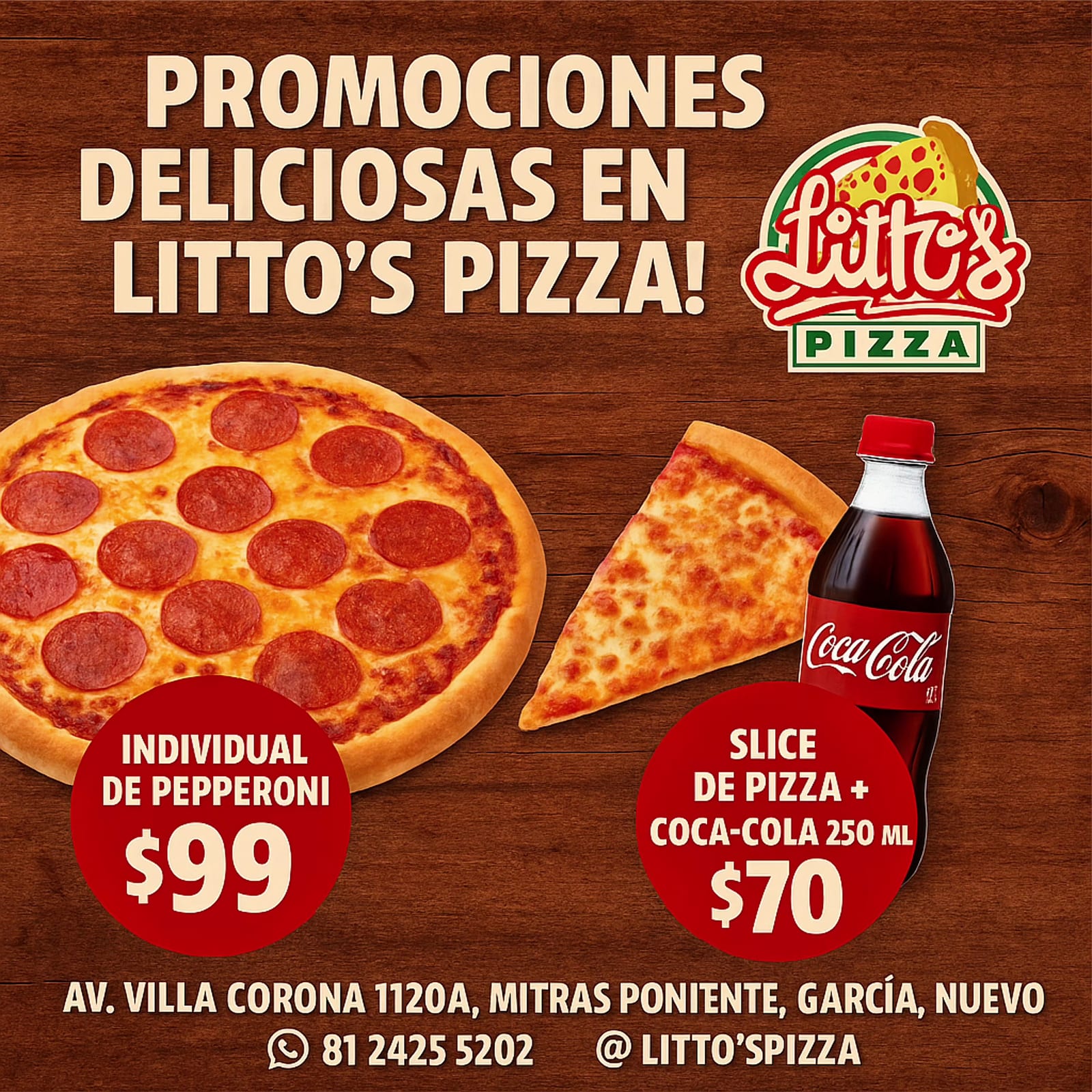 Littos Pizza Hechas Con Horno A Leña