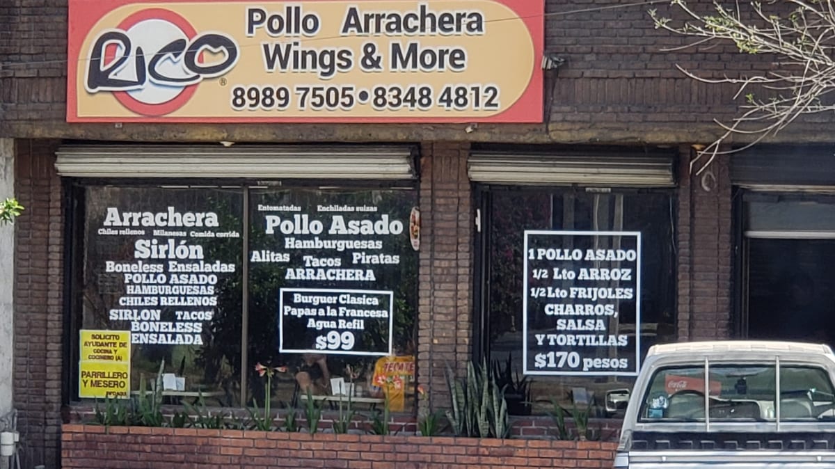 Rico Pollo, Arrachera, Wings & More.