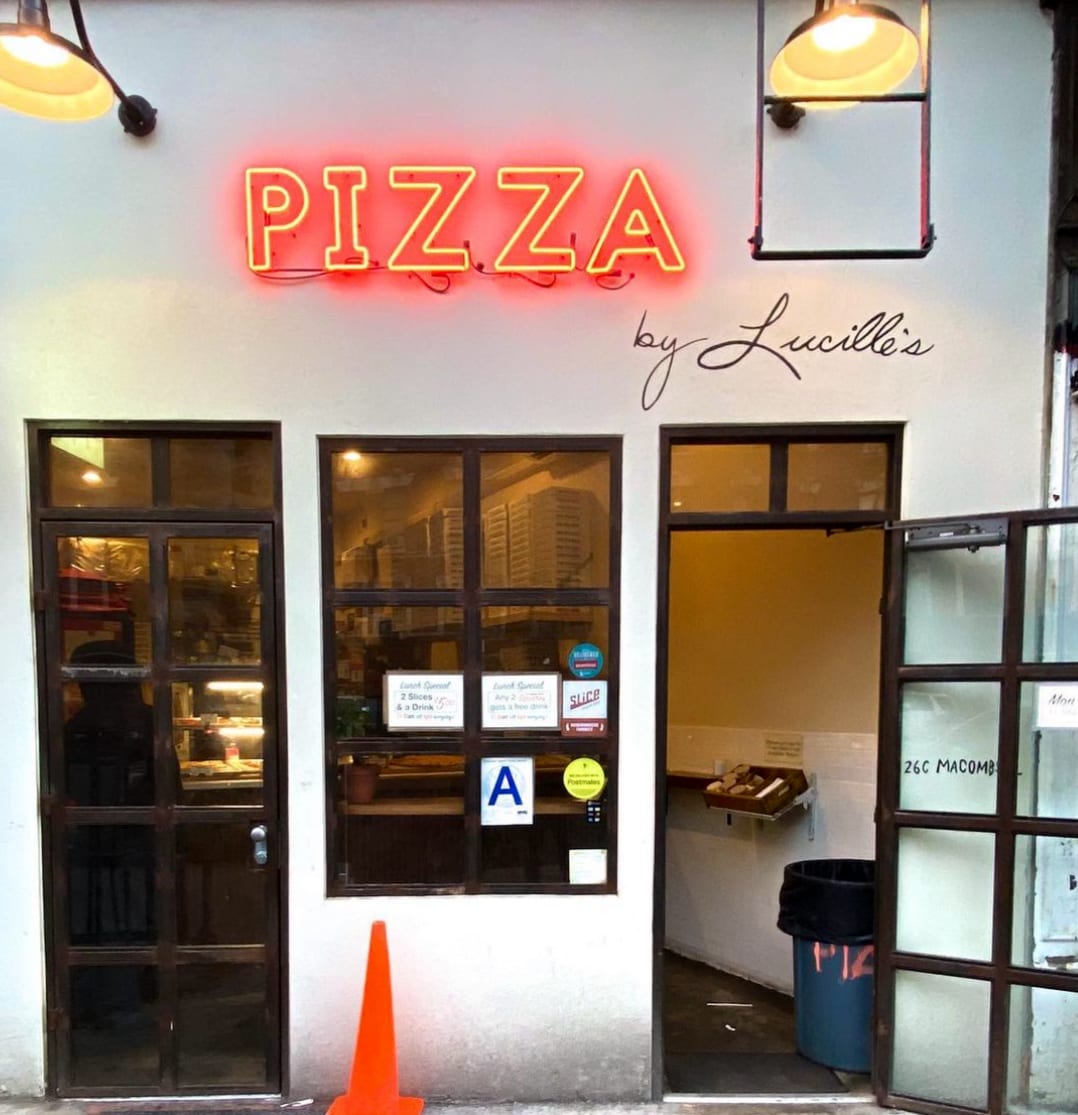 Pizza by Lucille's.