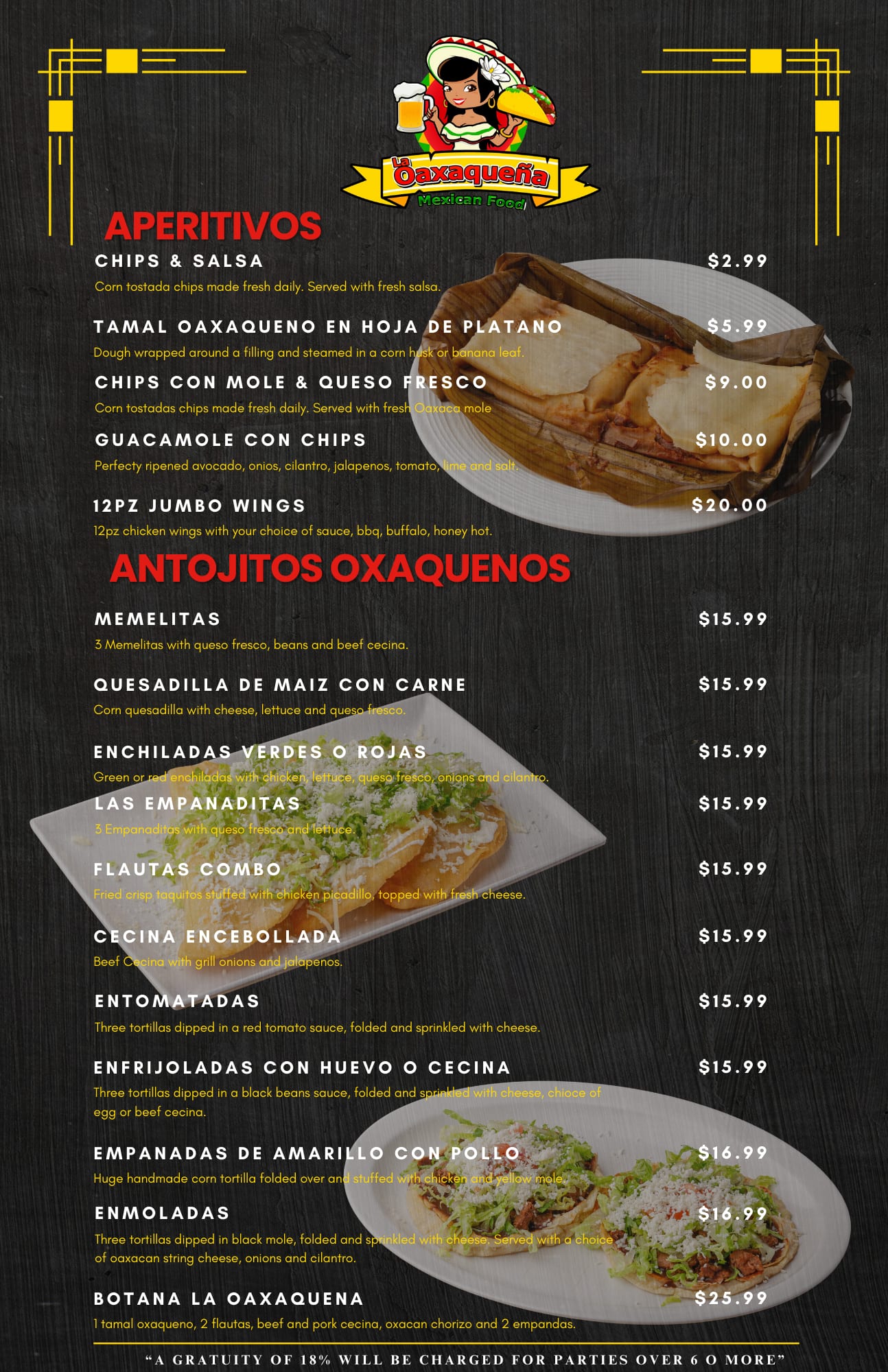La Oaxaqueña Mexican Food Llc