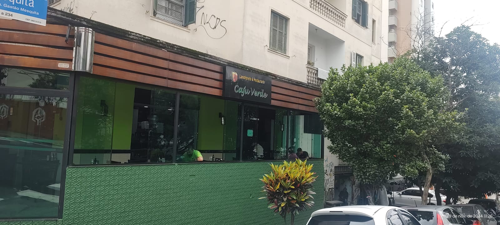 Lanchonete Nova Skina Caju Verde