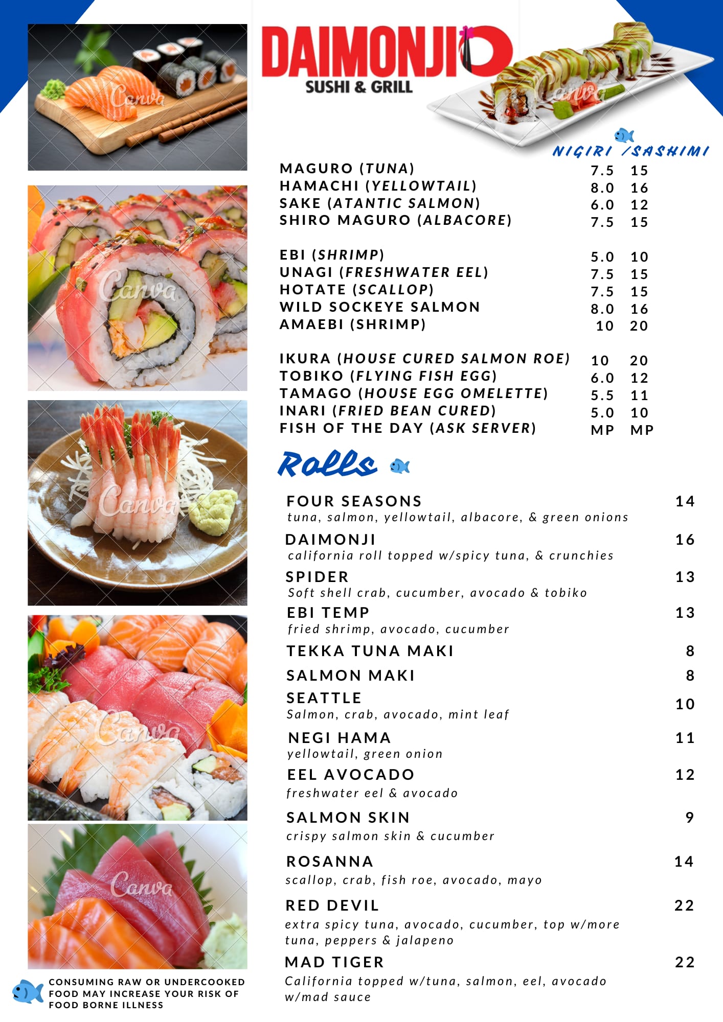 Daimonji Sushi & Grill