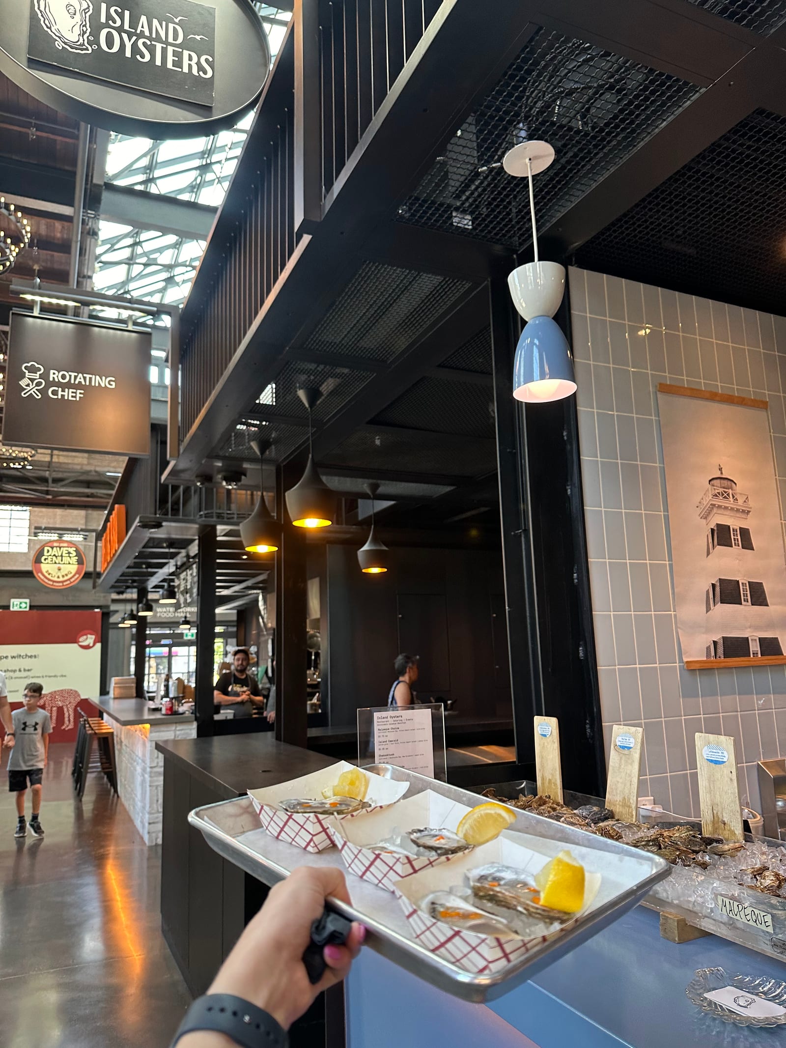Island Oysters Raw Bar at Waterworks Food Hall