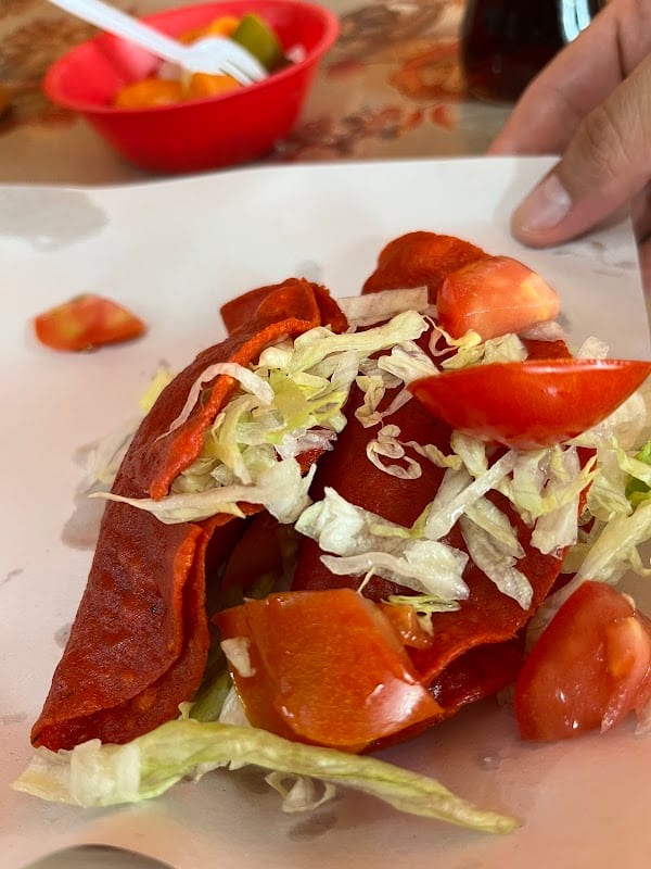 Tacos Rojos Vegetarianos De La Alberca Cumbres